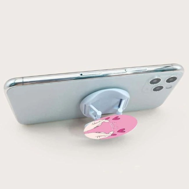 Pink Love U Heart Pop-Out Phone Grip