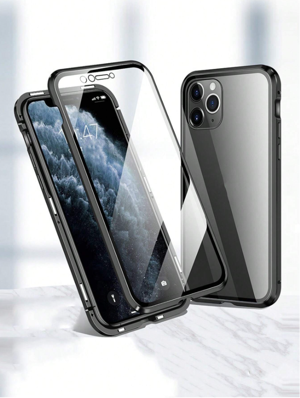 Double-Sided Tempered Glass Magnetic Phone Case