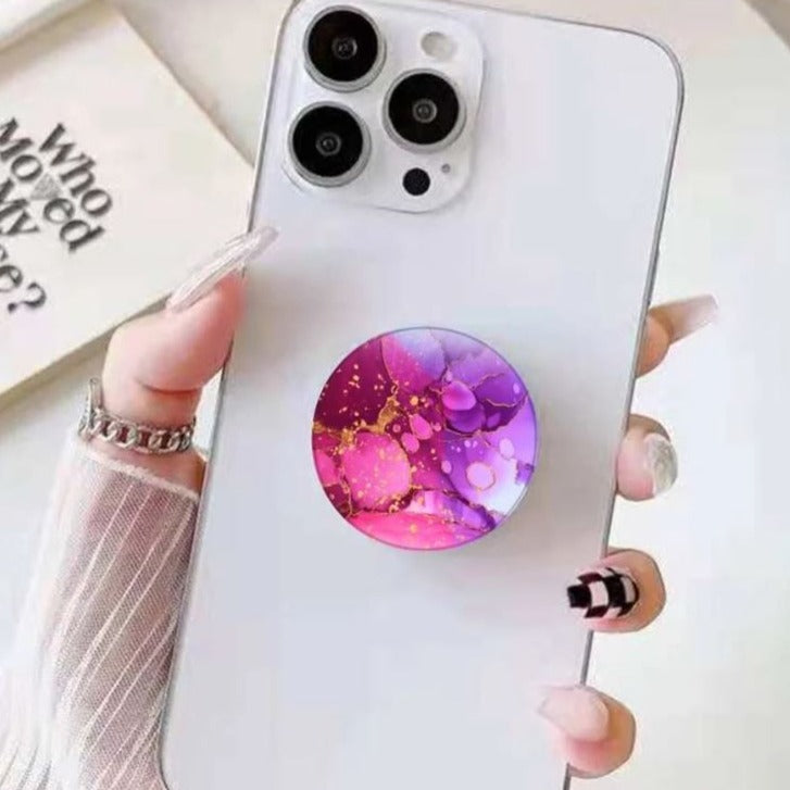 Marble Style Pop-Out Phone Grip