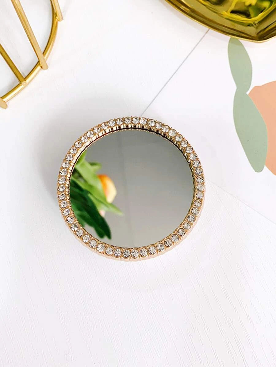 Mirror with Diamantés Pop-Out Phone Grip