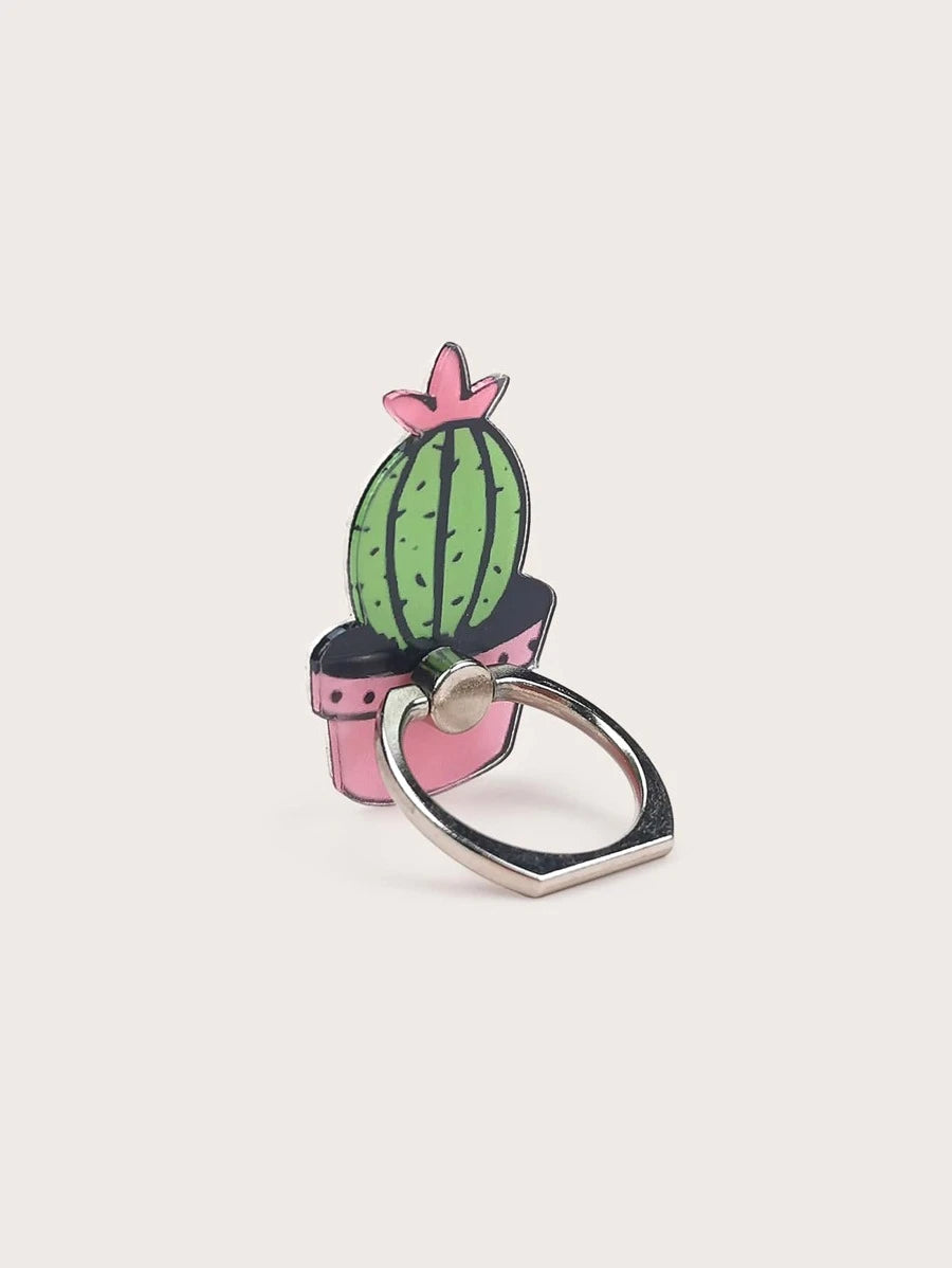 Cute Cactus Pop Out Phone Ring