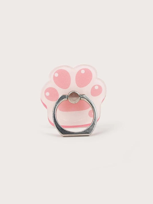 Cute Pink Cats Paw Pop Out Phone Ring