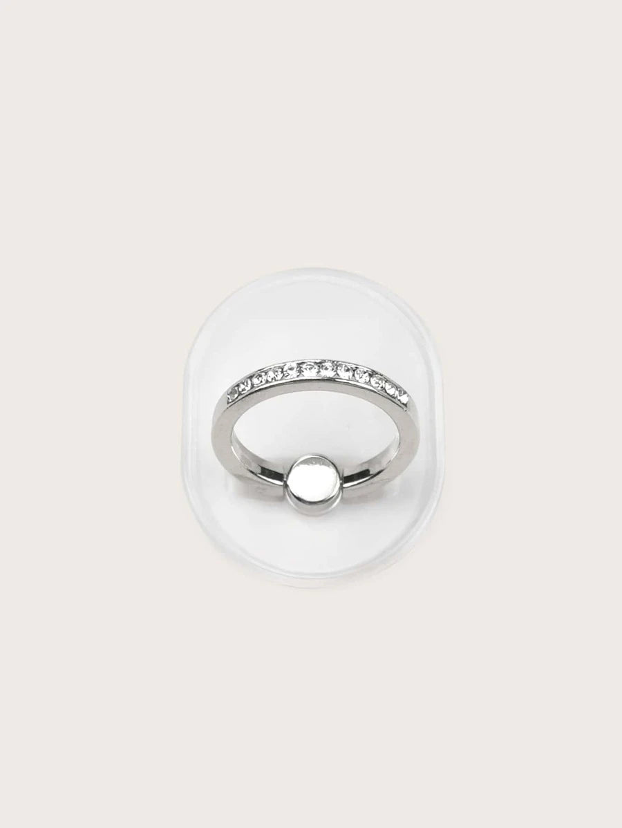 Clear Diamanté Pop Out Phone Ring