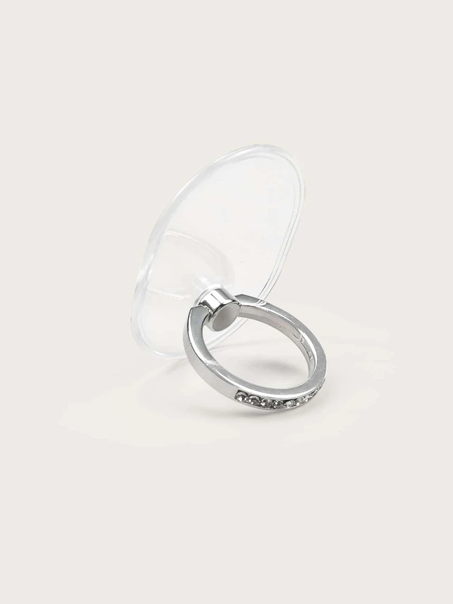 Clear Diamanté Pop Out Phone Ring