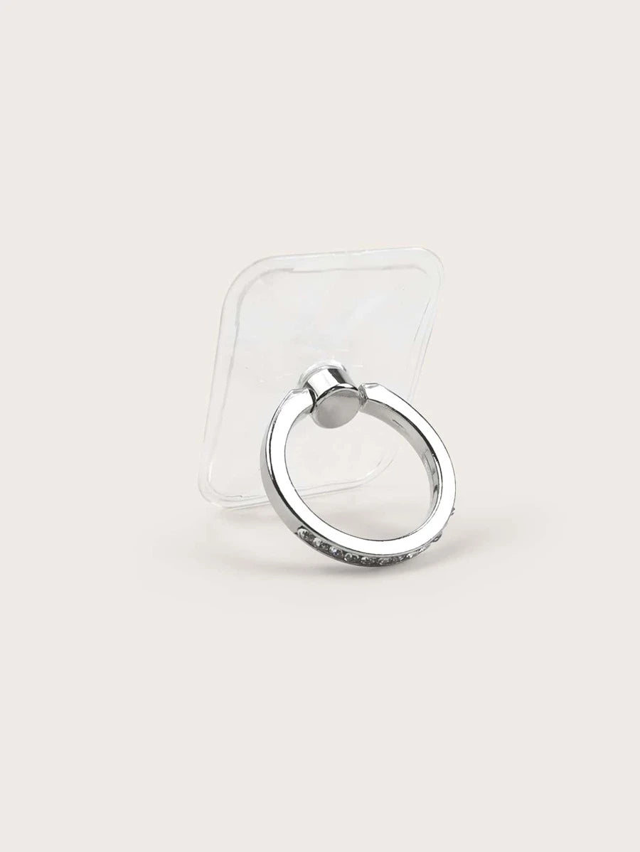 Clear Diamanté Pop Out Phone Ring