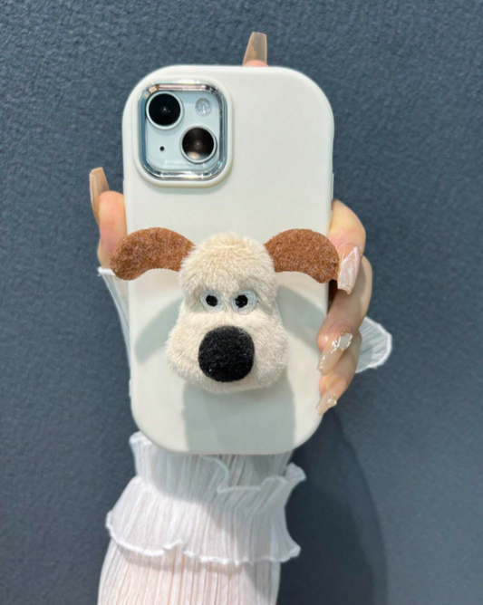 Fluffy Dog Phone Grip