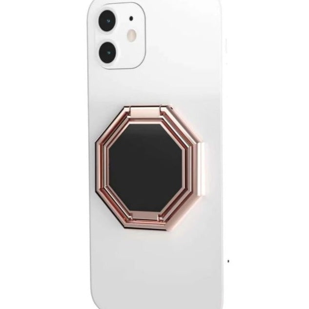 Foldable Rose Gold Pop-Out Phone Grip