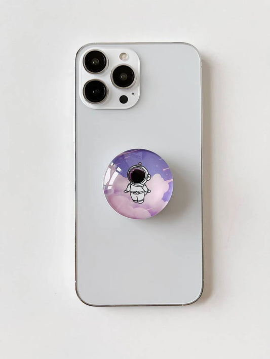 Astronaut Purple Pop-Out Phone Grip