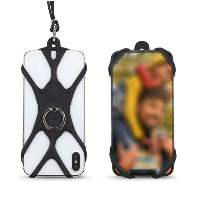 Silicone Phone Lanyard with Grip