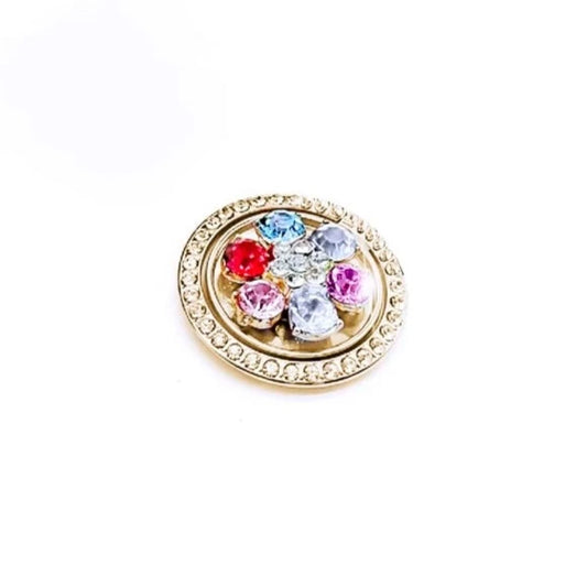 Multicolour Rhinestone Pop Out Phone Ring